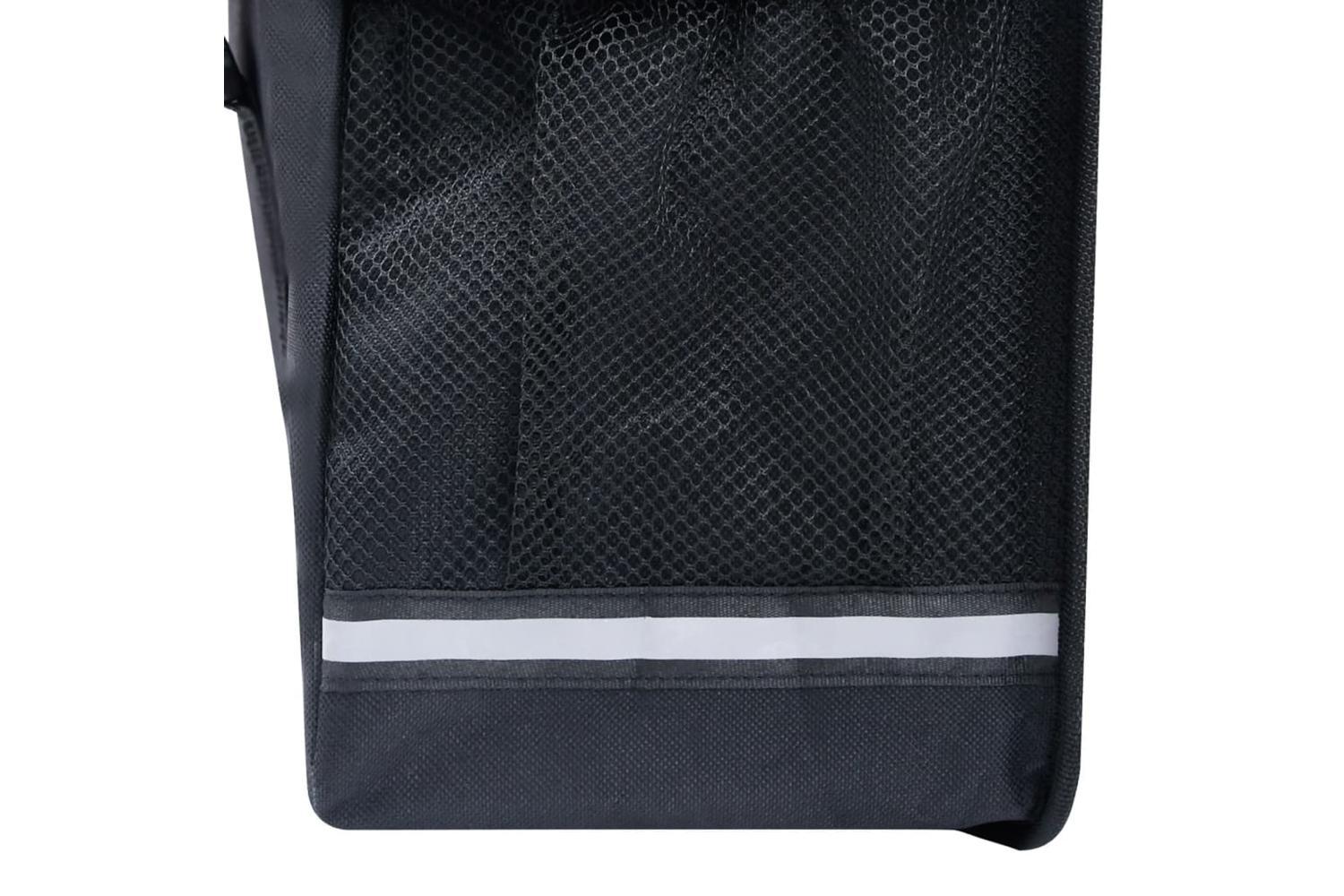 Vidaxl Double Bicycle Bag For Pannier Rack Waterproof 35 L Black-4