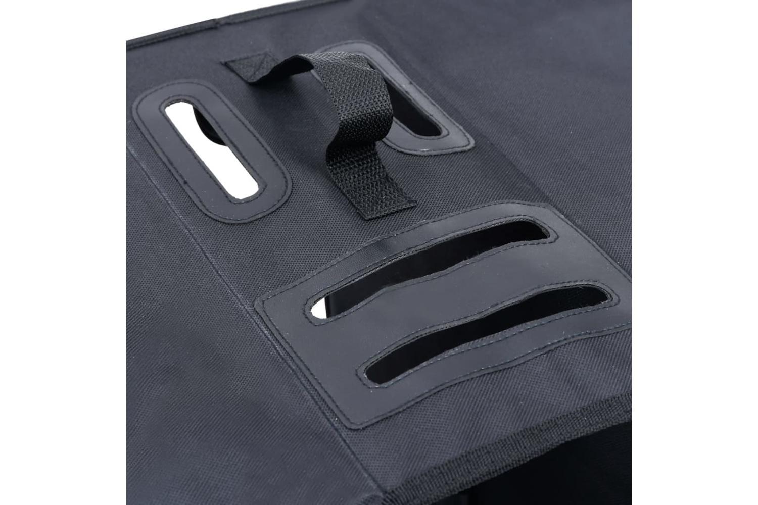 Vidaxl Double Bicycle Bag For Pannier Rack Waterproof 35 L Black-5
