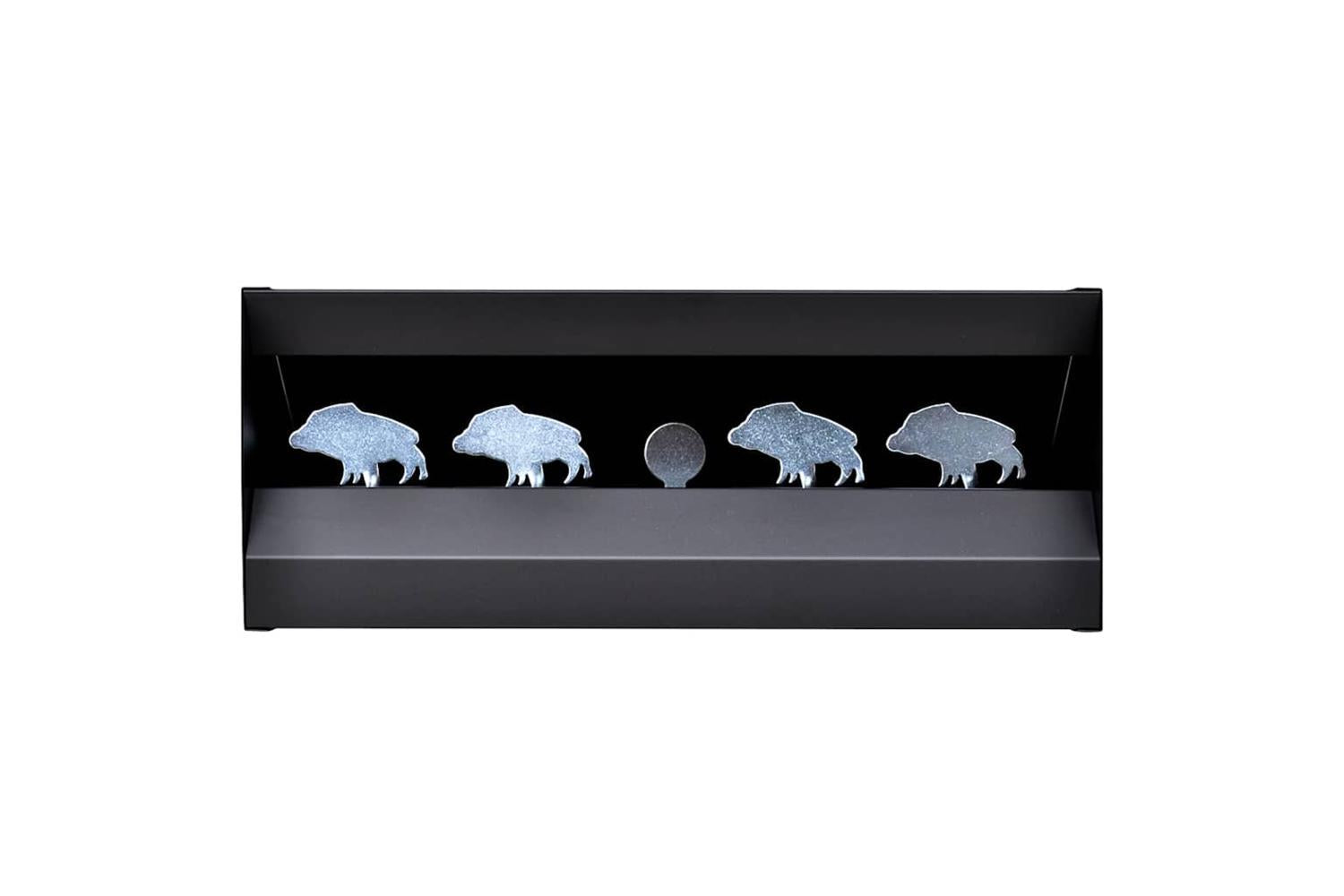 Vidaxl Magnetic Knockdown Pellet Catcher 4+1 Targets Wild Boar Design-2