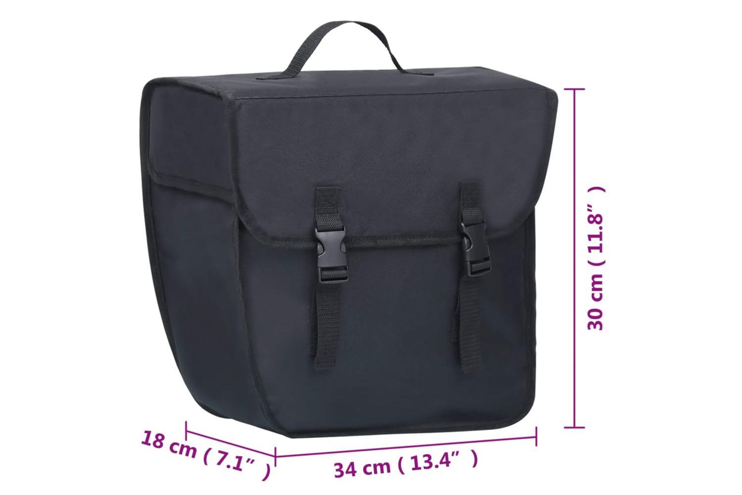 Vidaxl Single Bicycle Bag For Pannier Rack Waterproof 21 L Black-10