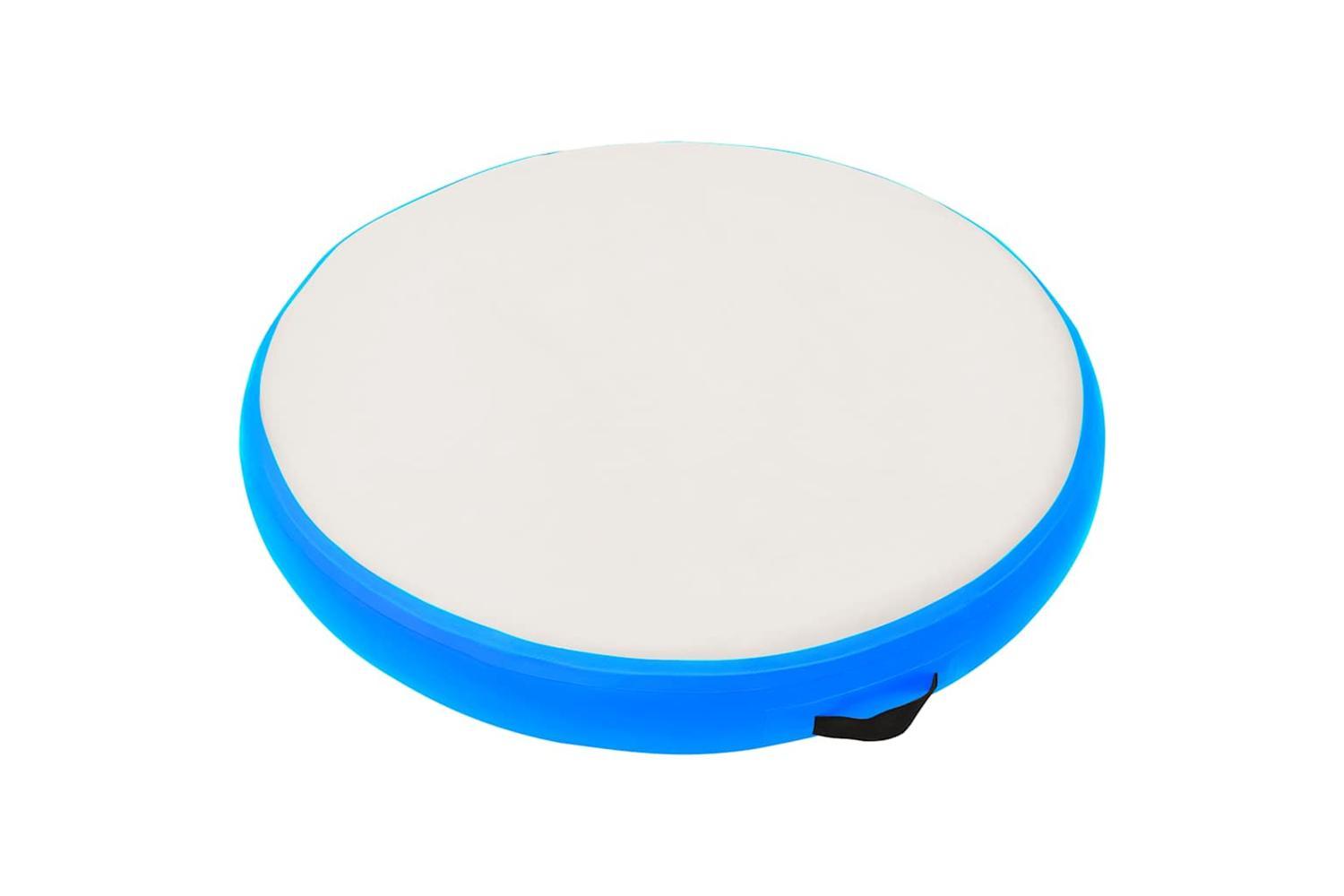 Vidaxl Inflatable Gymnastic Mat With Pump 100x100x20 Cm Pvc Blue-3
