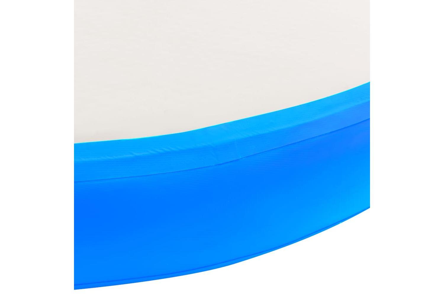 Vidaxl Inflatable Gymnastic Mat With Pump 100x100x20 Cm Pvc Blue-6