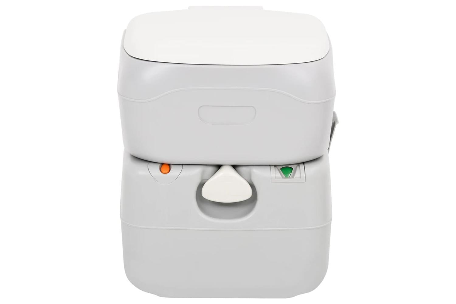Vidaxl Portable Camping Toilet Grey And White 22+12 L Hdpe-2