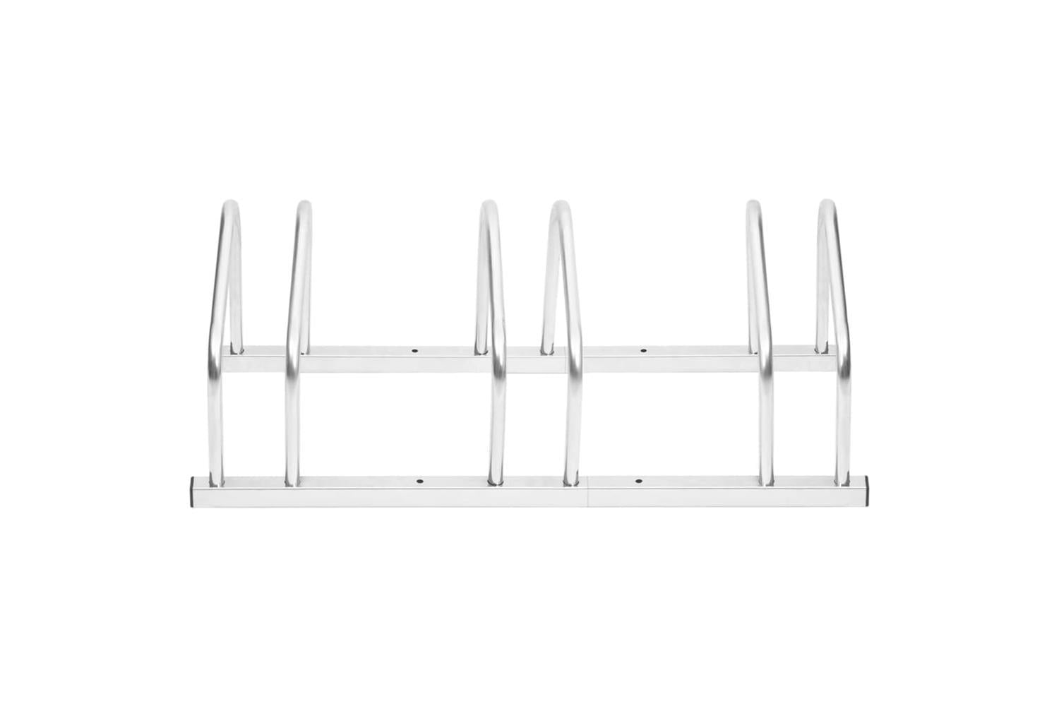 Vidaxl Bike Rack For 3 Bikes Galvanised Steel-2