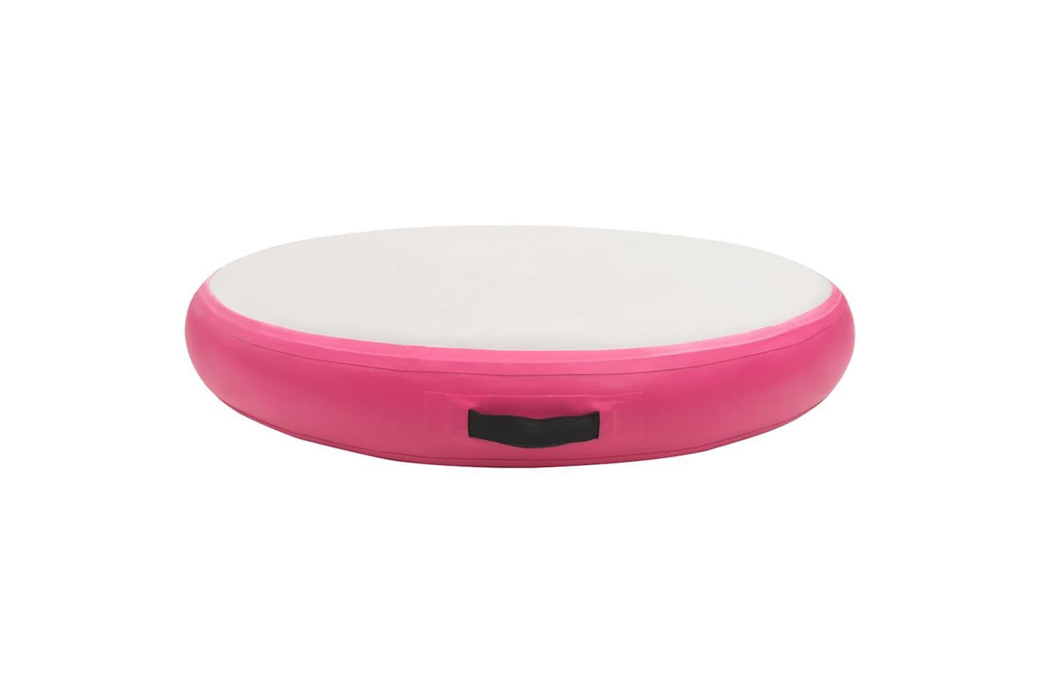 Vidaxl Inflatable Gymnastic Mat With Pump 100x100x15 Cm Pvc Pink-3