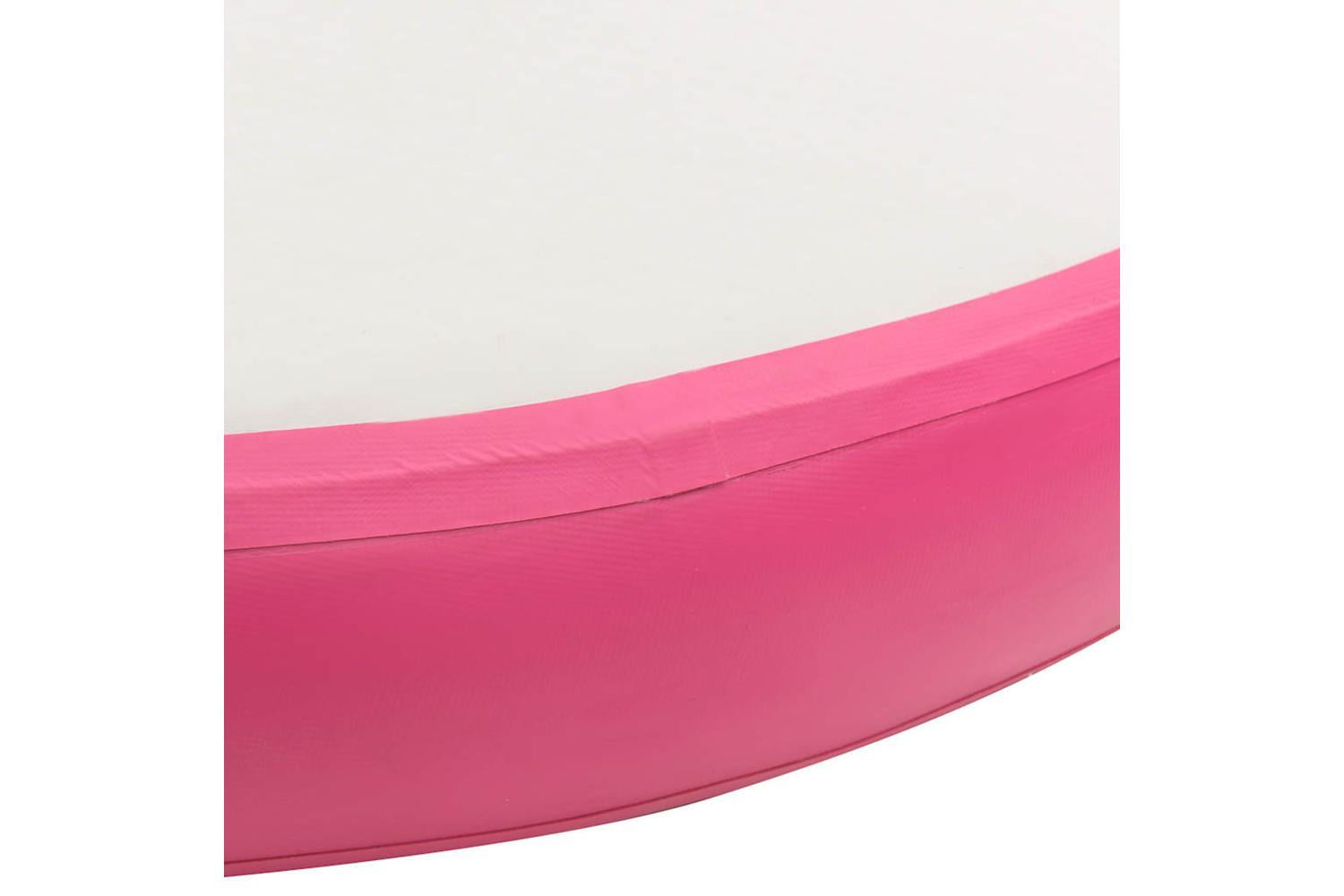 Vidaxl Inflatable Gymnastic Mat With Pump 100x100x15 Cm Pvc Pink-5