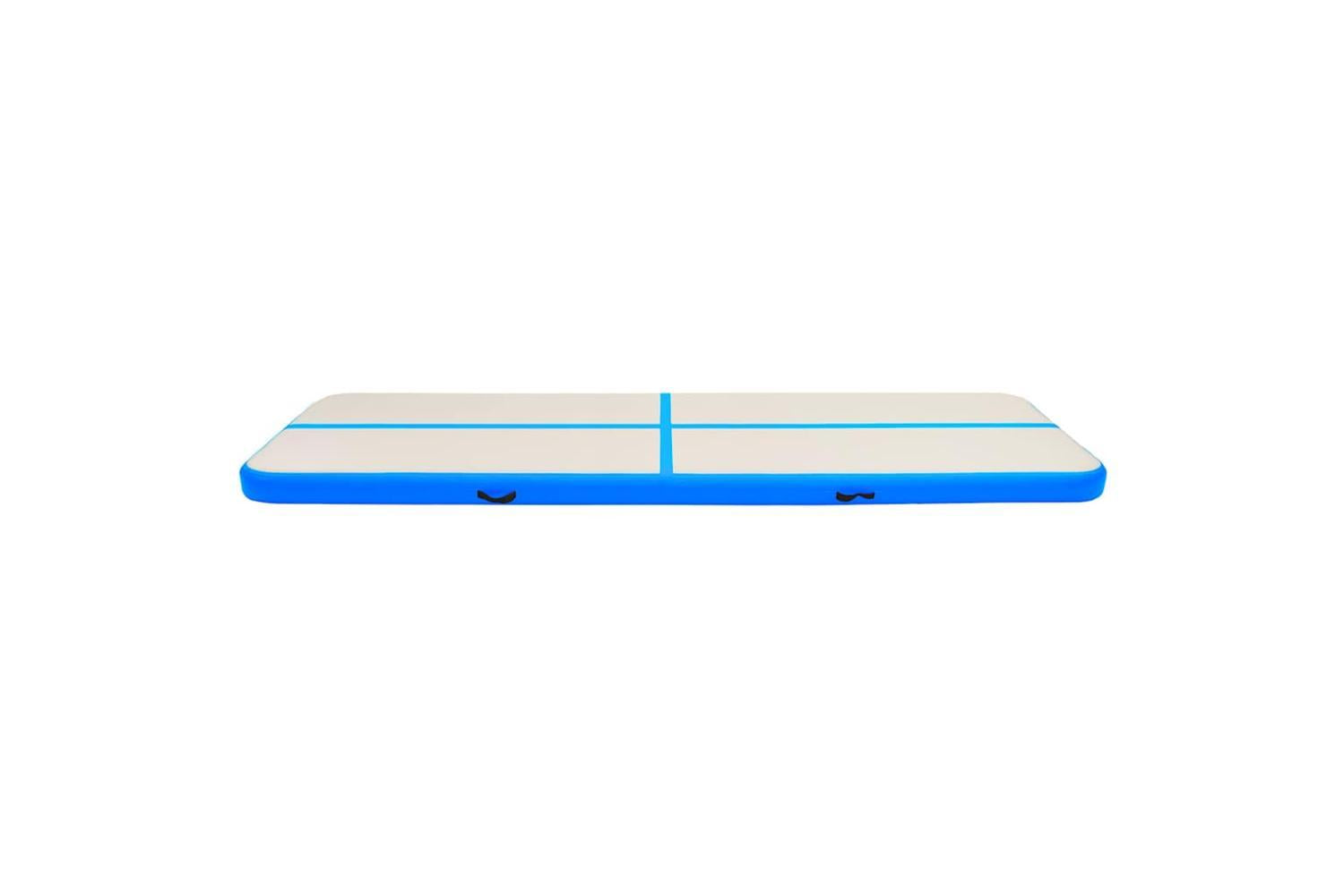 Vidaxl Inflatable Gymnastics Mat With Pump 800x100x15 Cm Pvc Blue-3