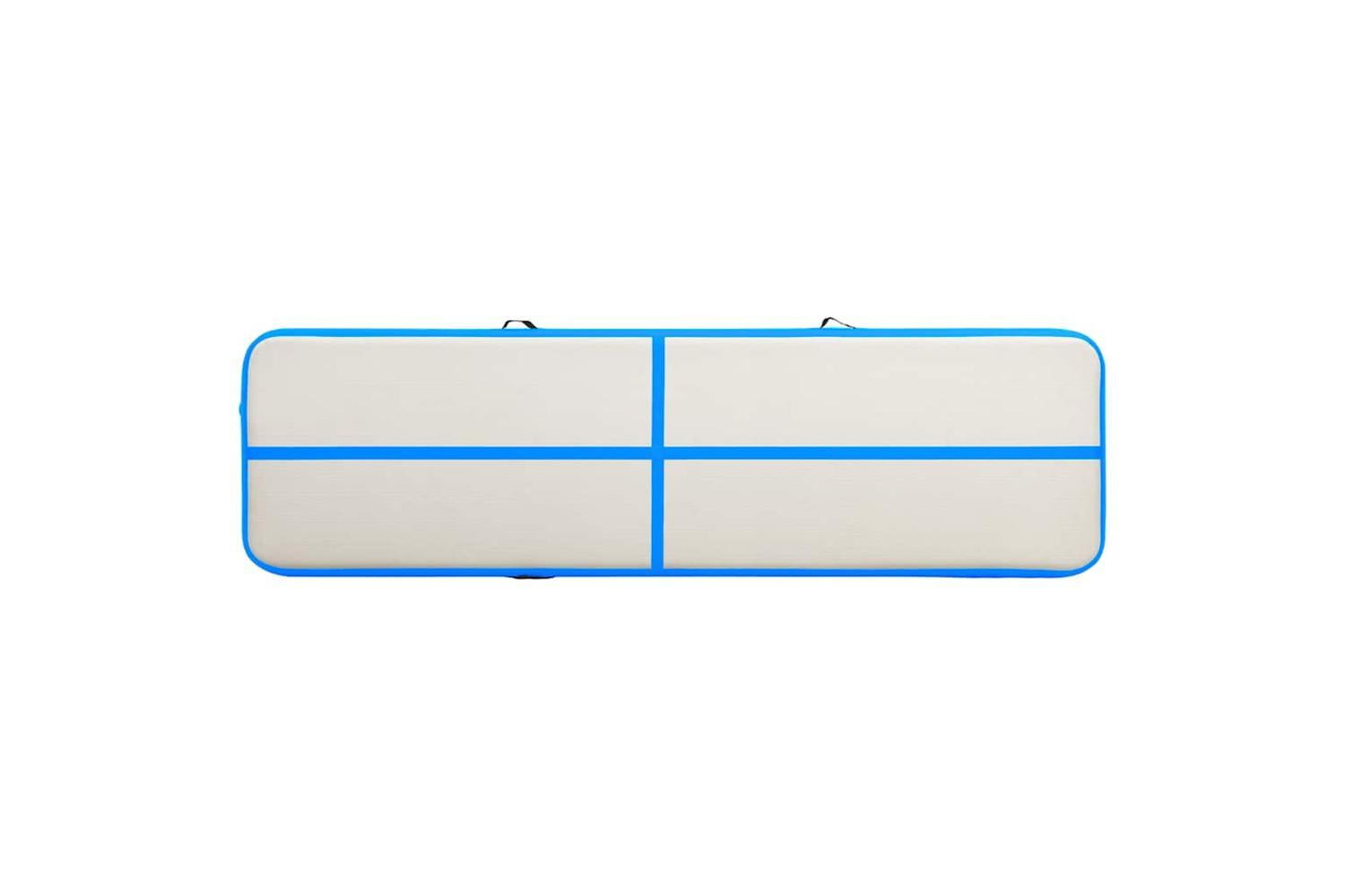 Vidaxl Inflatable Gymnastics Mat With Pump 800x100x15 Cm Pvc Blue-4