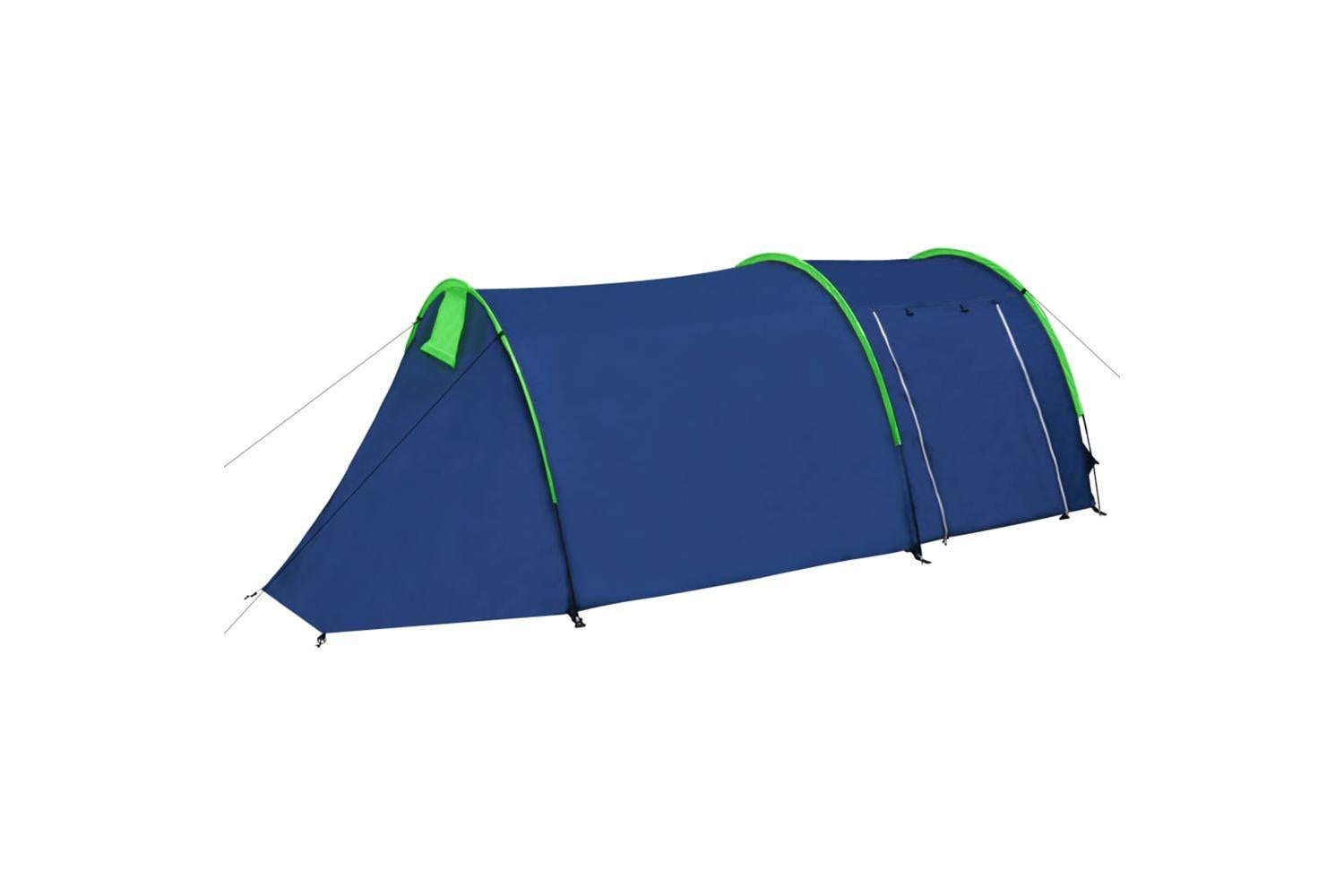 Vidaxl Camping Tent 4 Persons Navy Blue/green