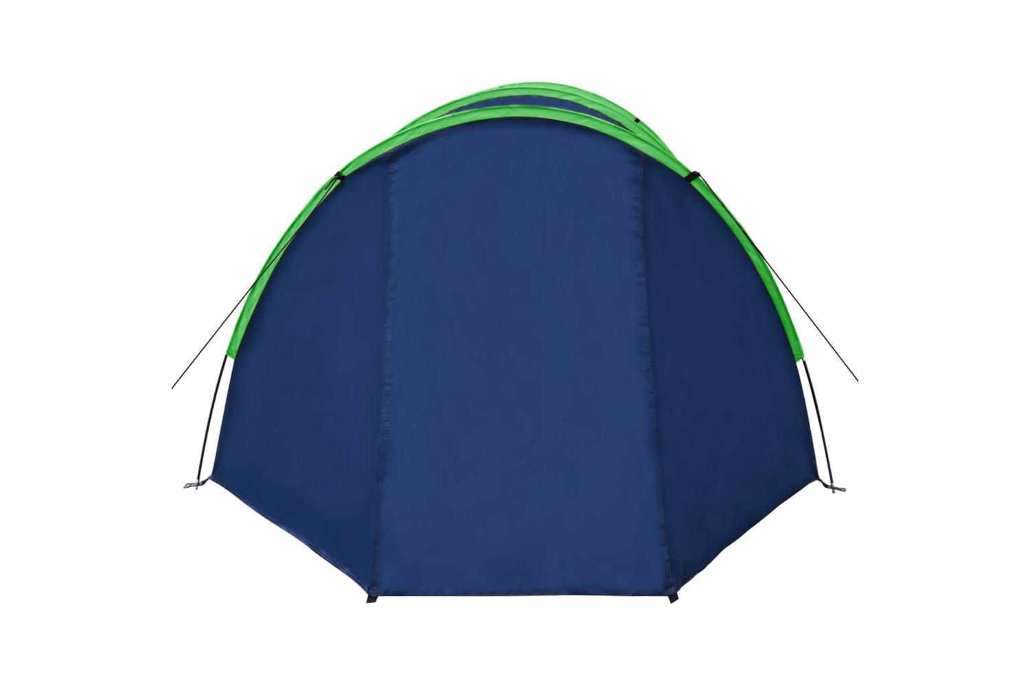 Vidaxl Camping Tent 4 Persons Navy Blue/green-4