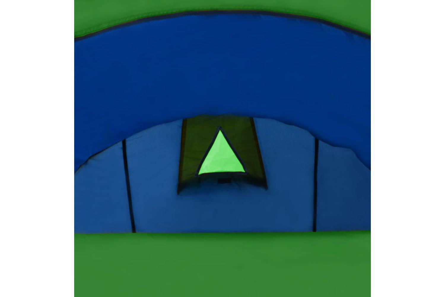 Vidaxl Camping Tent 4 Persons Navy Blue/green-5