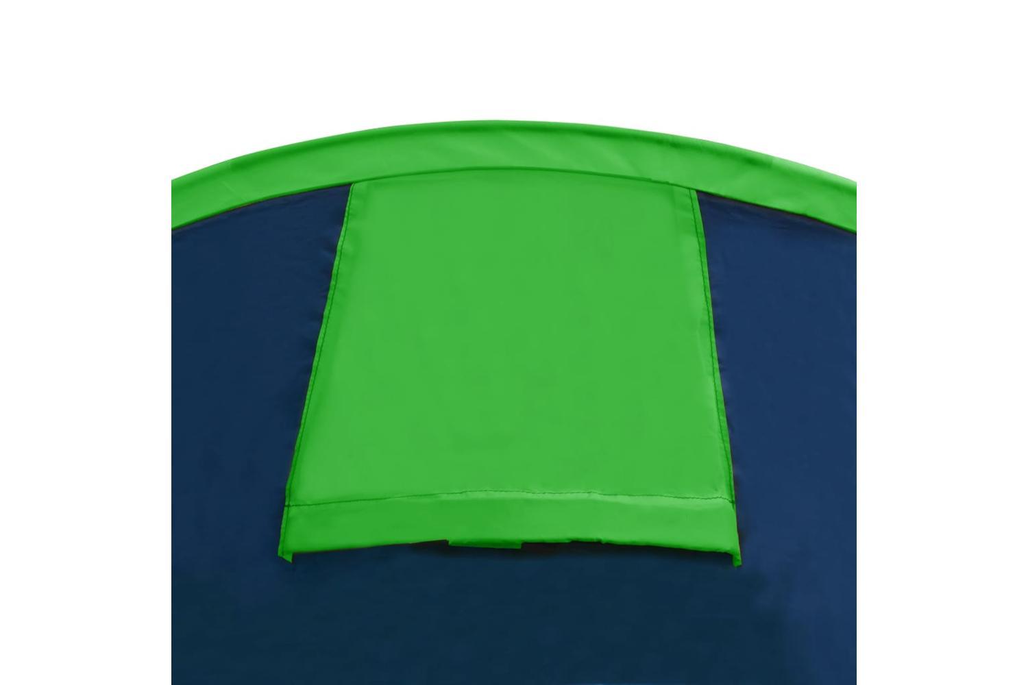 Vidaxl Camping Tent 4 Persons Navy Blue/green-6