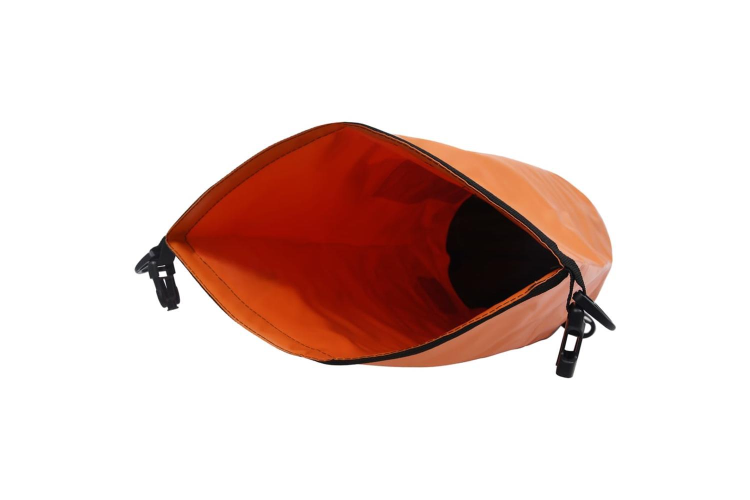 Vidaxl Dry Bag With Zipper Orange 15 L Pvc-4