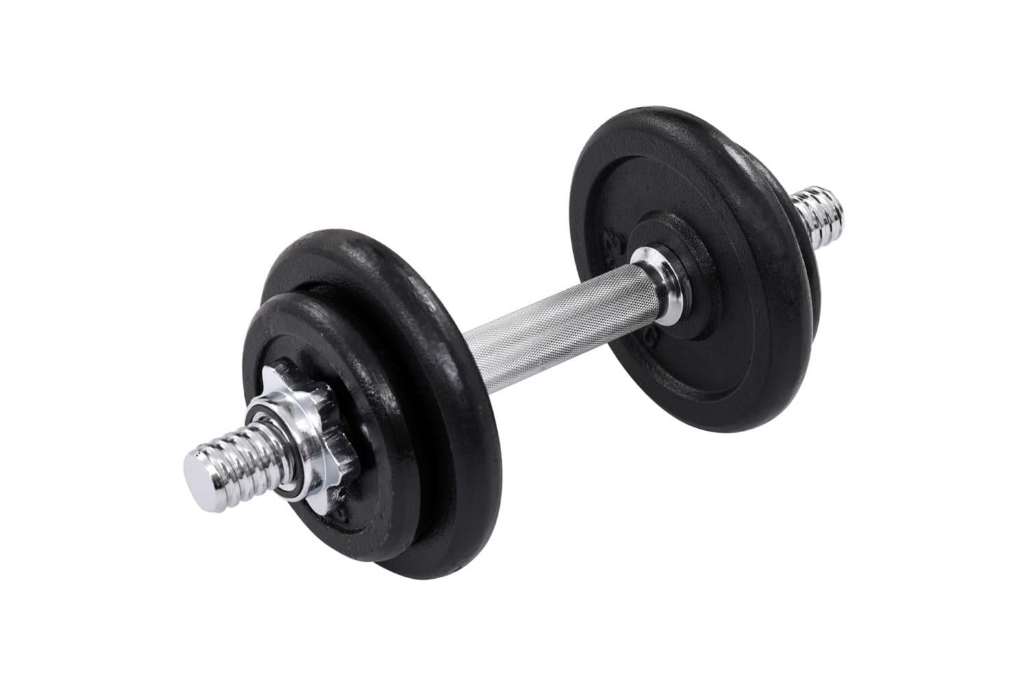 Vidaxl 15 Piece Dumbbell Set 20 Kg Cast Iron-6