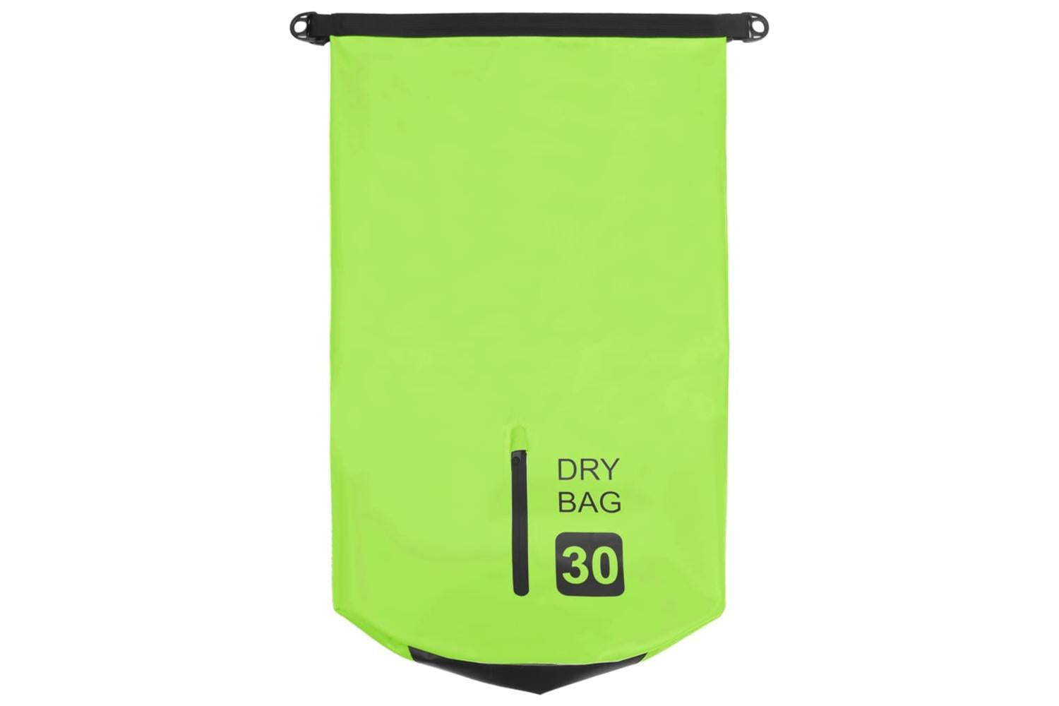 Vidaxl Dry Bag With Zipper Green 30 L Pvc-3