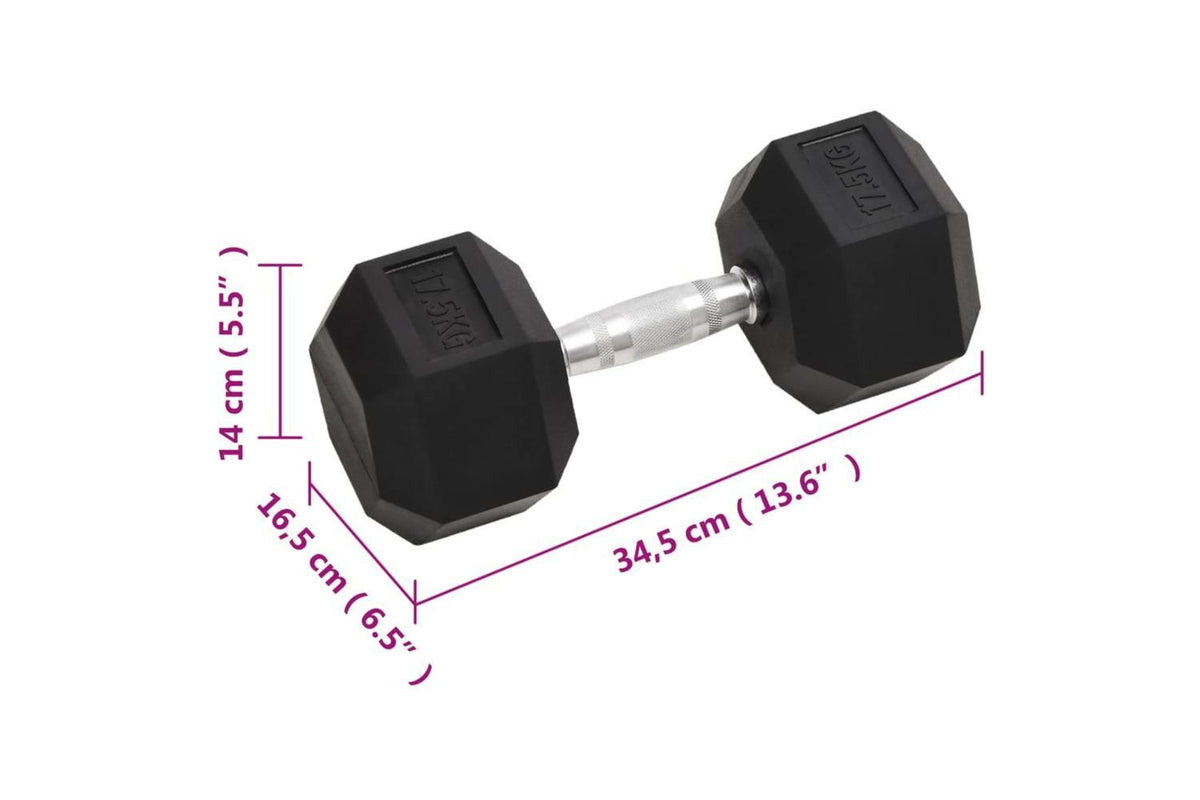 Vidaxl Dumbbell 17.5 Kg Cast Iron-7