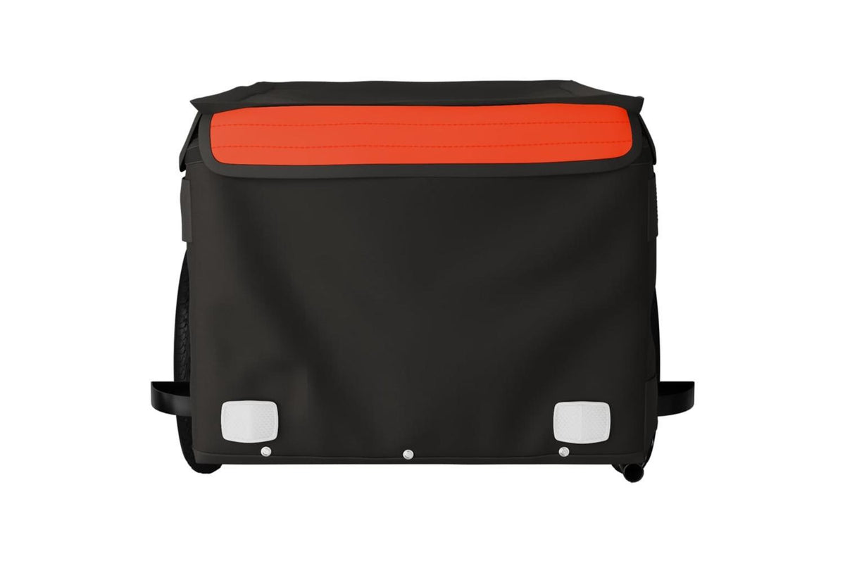Vidaxl Bike Trailer Black And Orange 30 Kg Iron-6