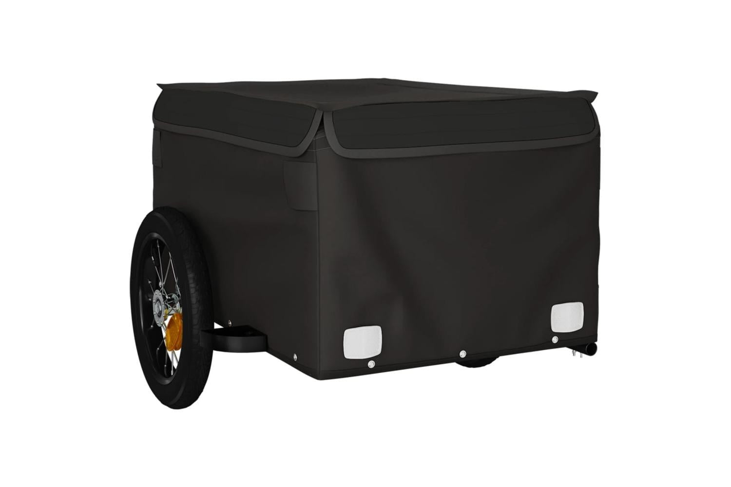 Vidaxl Bike Trailer Black 30 Kg Iron-4