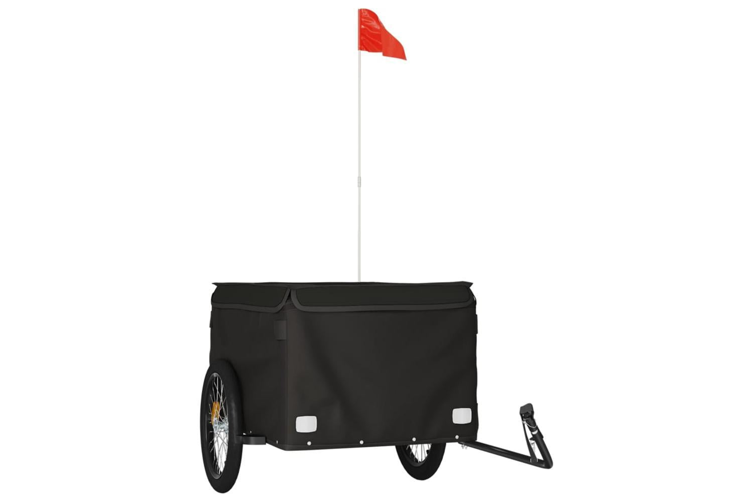 Vidaxl Bike Trailer Black 45 Kg Iron