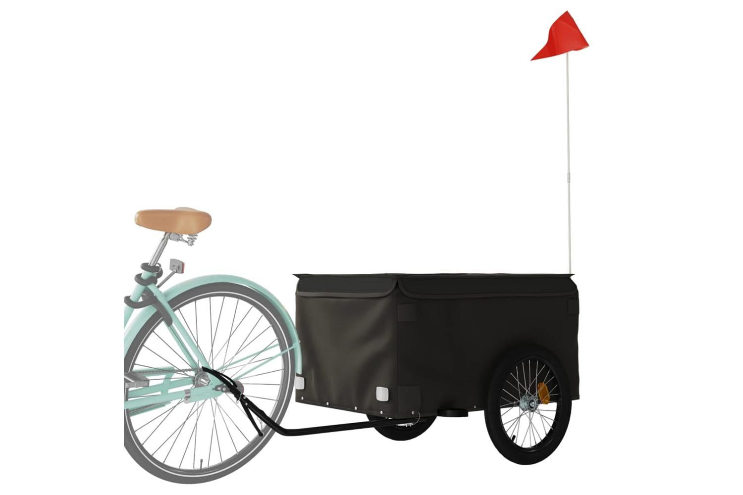 Vidaxl Bike Trailer Black 45 Kg Iron-3