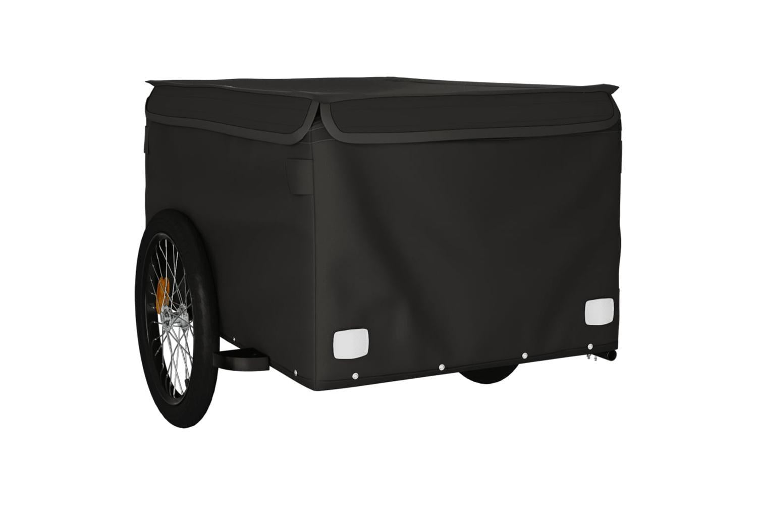 Vidaxl Bike Trailer Black 45 Kg Iron-4