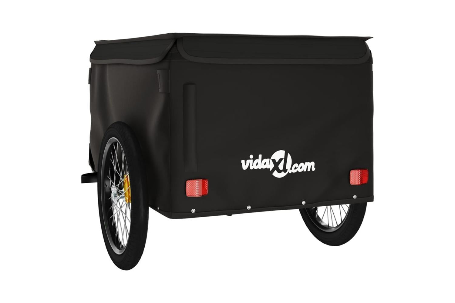 Vidaxl Bike Trailer Black 45 Kg Iron-8