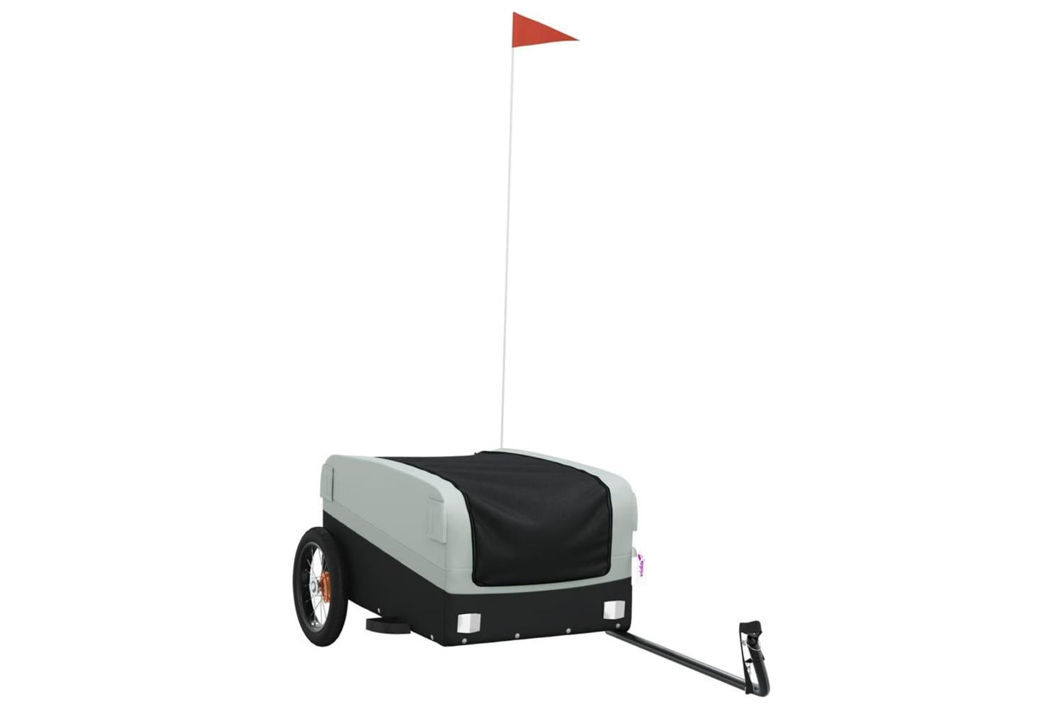 Vidaxl Bike Trailer Black And Grey 30 Kg Iron