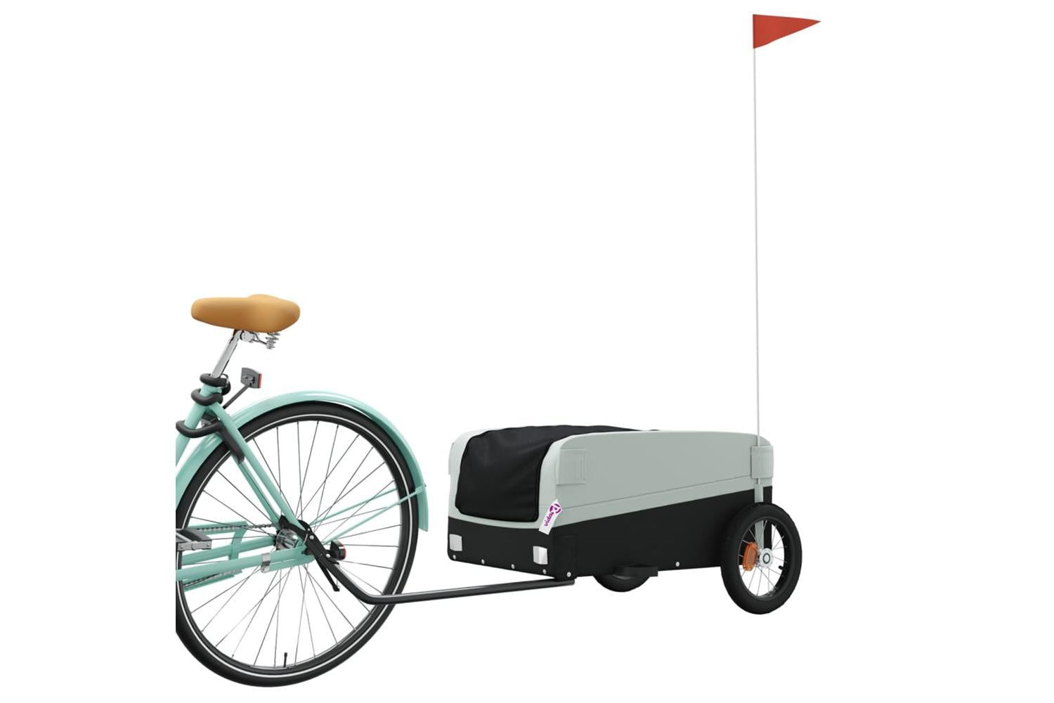 Vidaxl Bike Trailer Black And Grey 30 Kg Iron-3