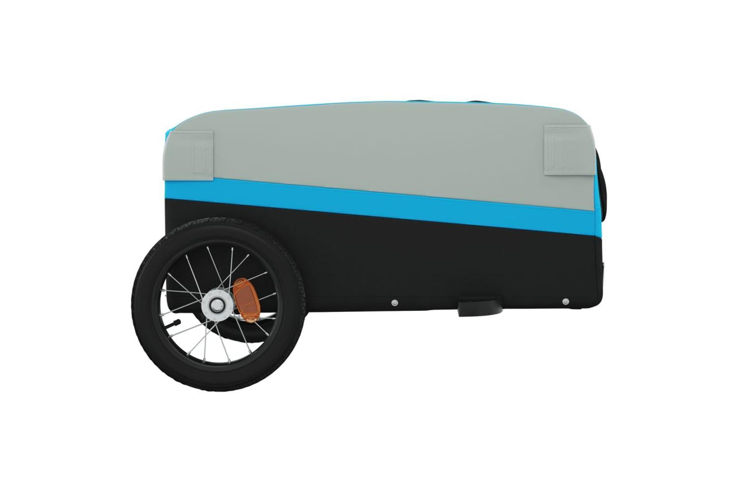 Vidaxl Bike Trailer Black And Blue 30 Kg Iron-7