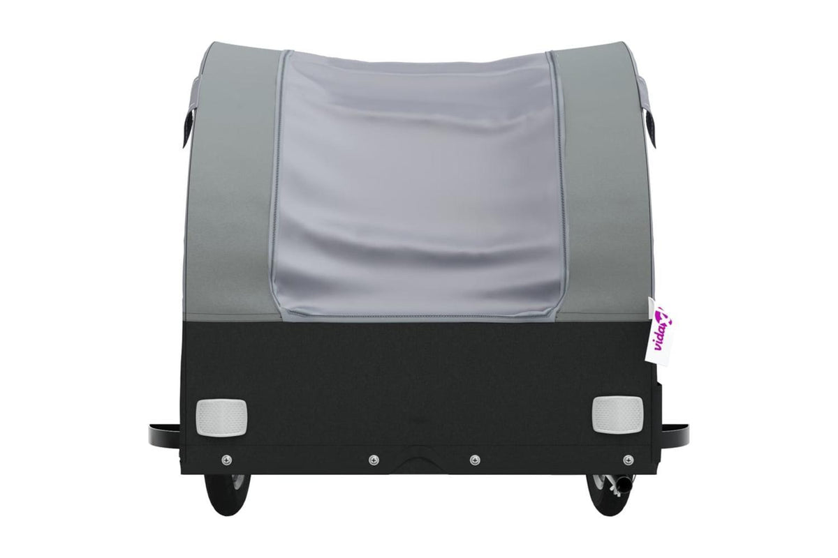 Vidaxl Bike Trailer Black And Grey 45 Kg Iron-6