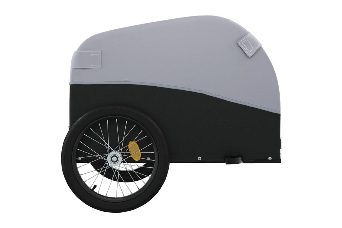 Vidaxl Bike Trailer Black And Grey 45 Kg Iron-7
