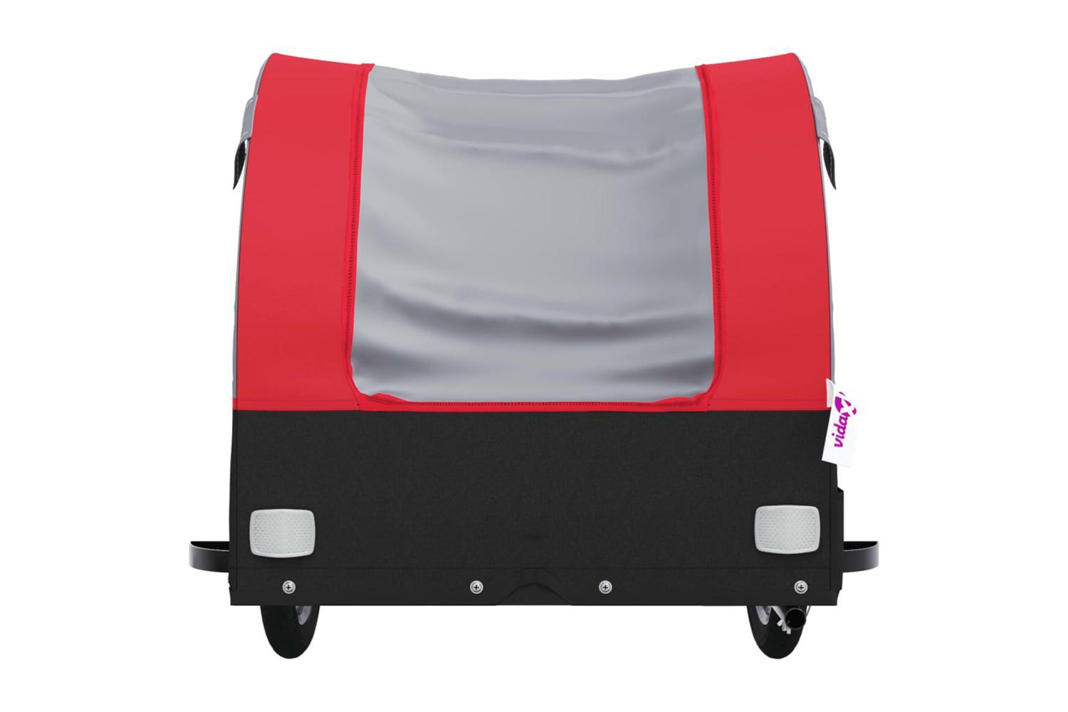 Vidaxl Bike Trailer Black And Red 45 Kg Iron-6