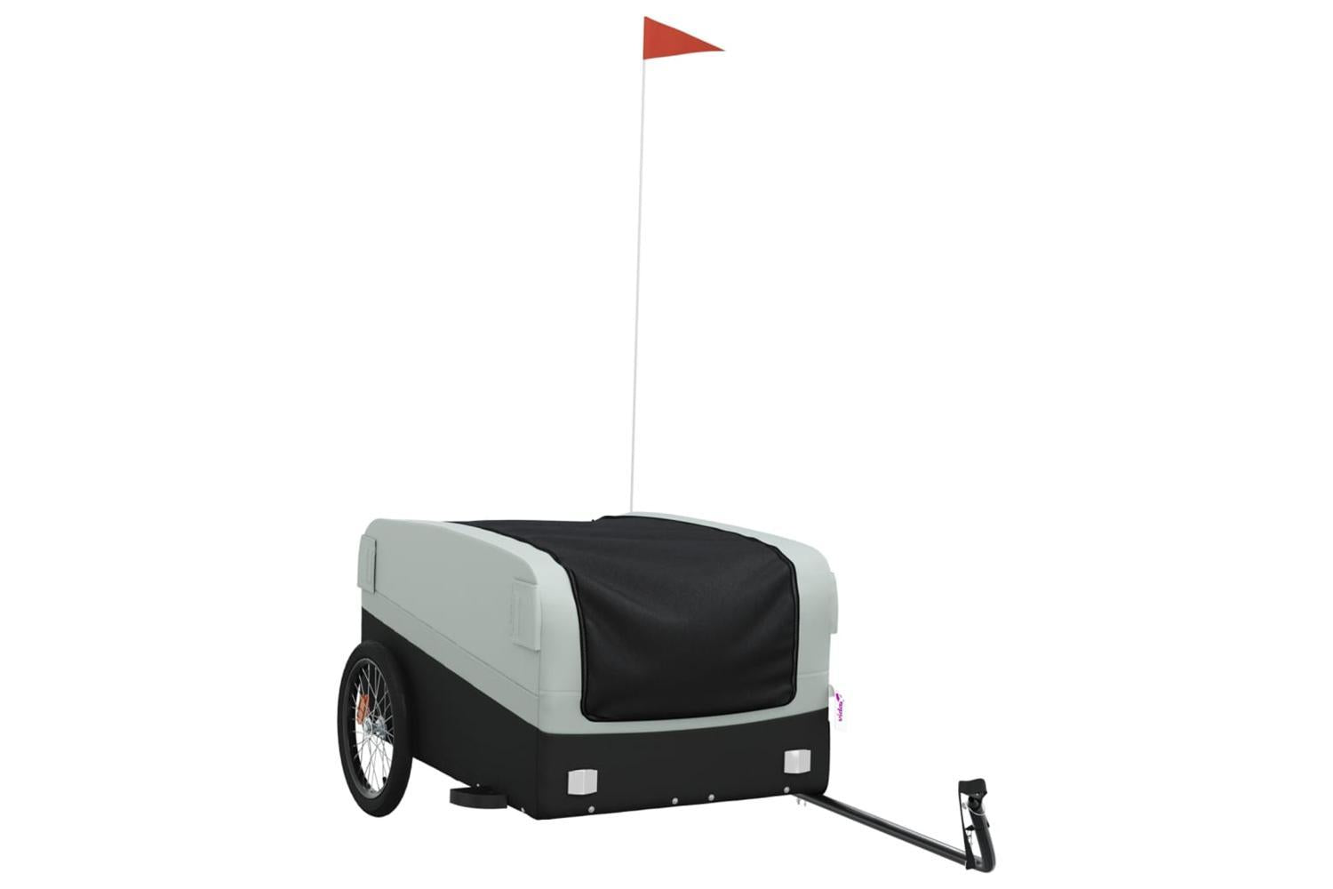 Vidaxl Bike Trailer Black And Grey 45 Kg Iron-2