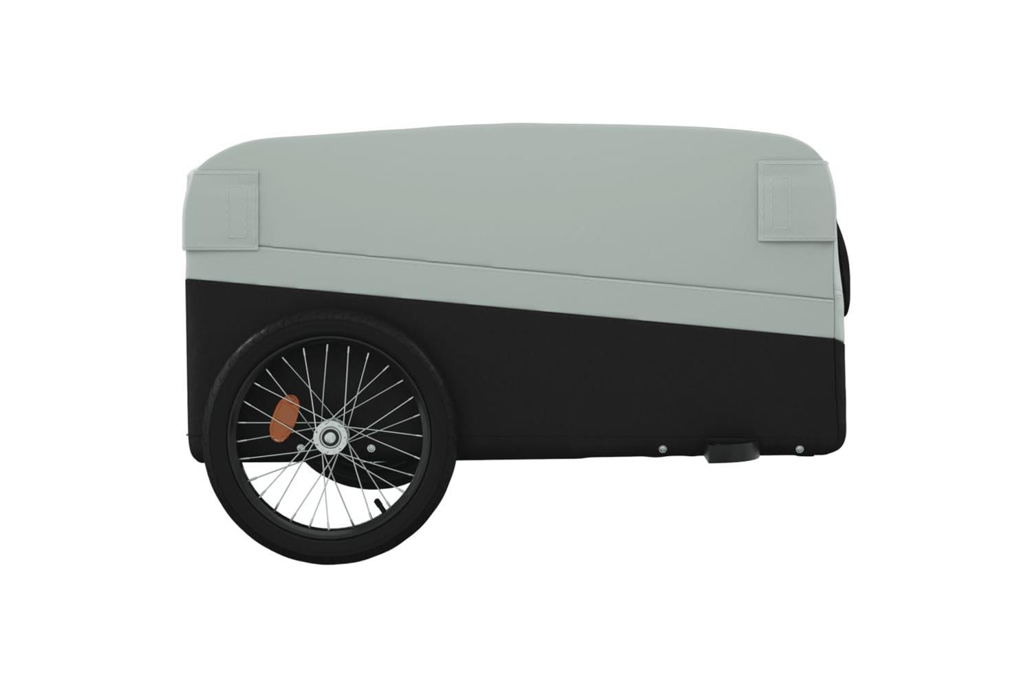 Vidaxl Bike Trailer Black And Grey 45 Kg Iron-7