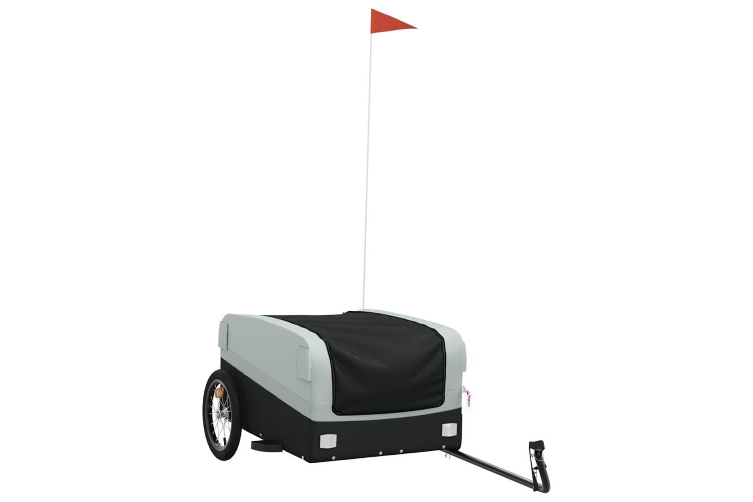 Vidaxl Bike Trailer Black And Grey 45 Kg Iron-2