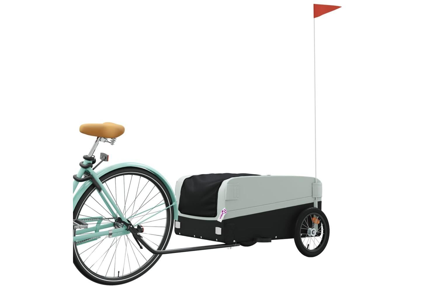 Vidaxl Bike Trailer Black And Grey 45 Kg Iron-3