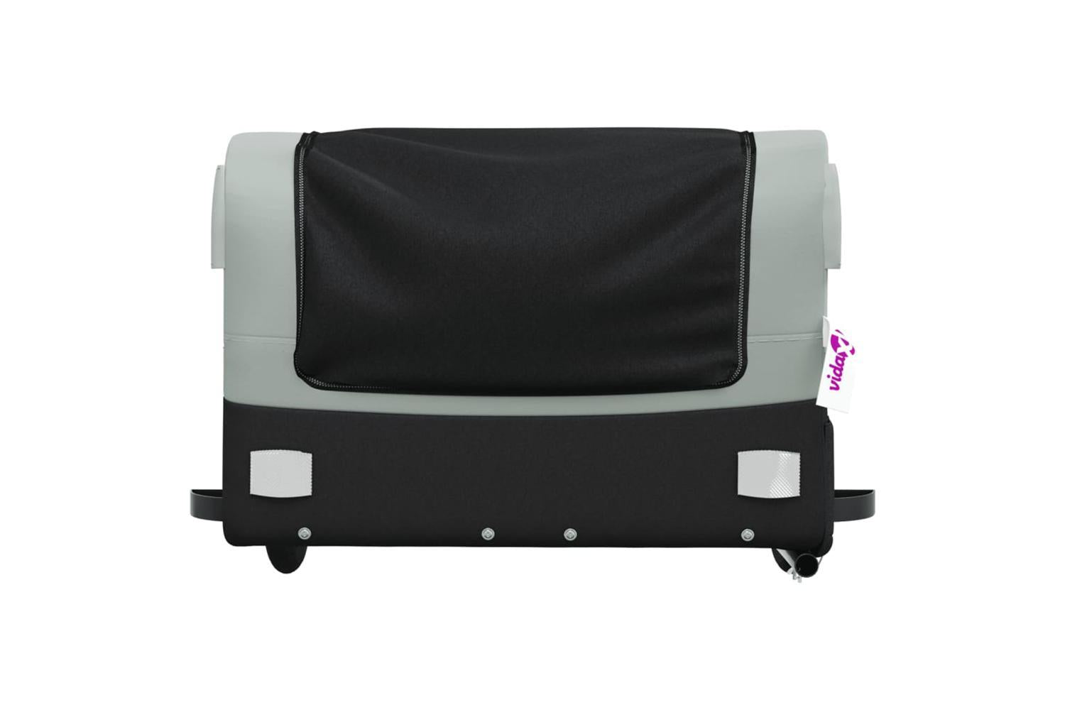 Vidaxl Bike Trailer Black And Grey 45 Kg Iron-6