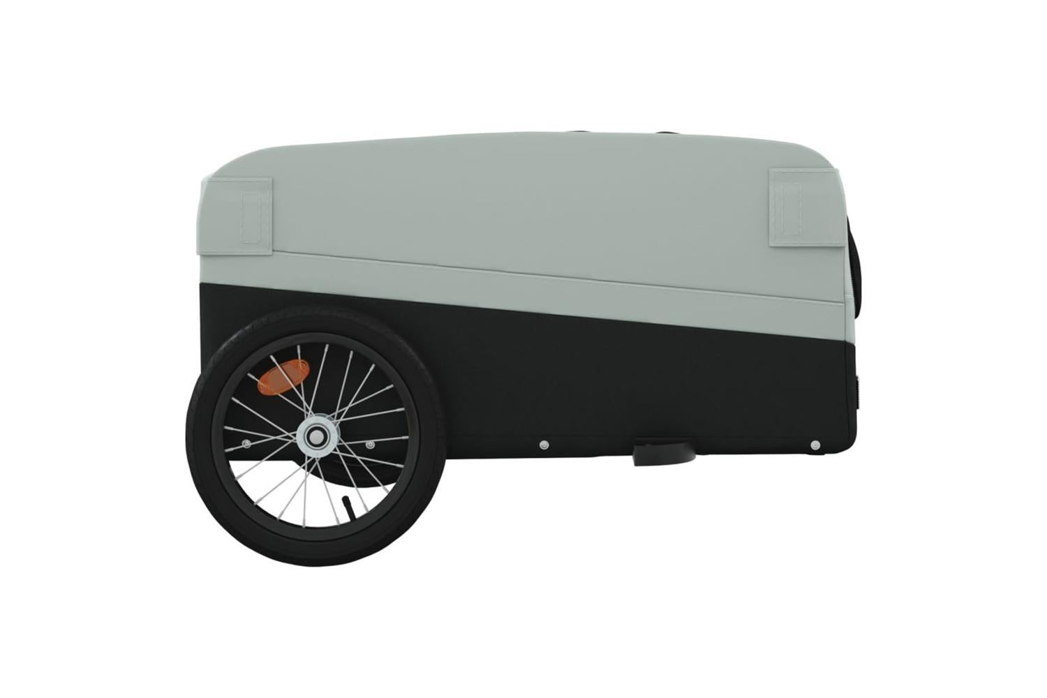 Vidaxl Bike Trailer Black And Grey 45 Kg Iron-7