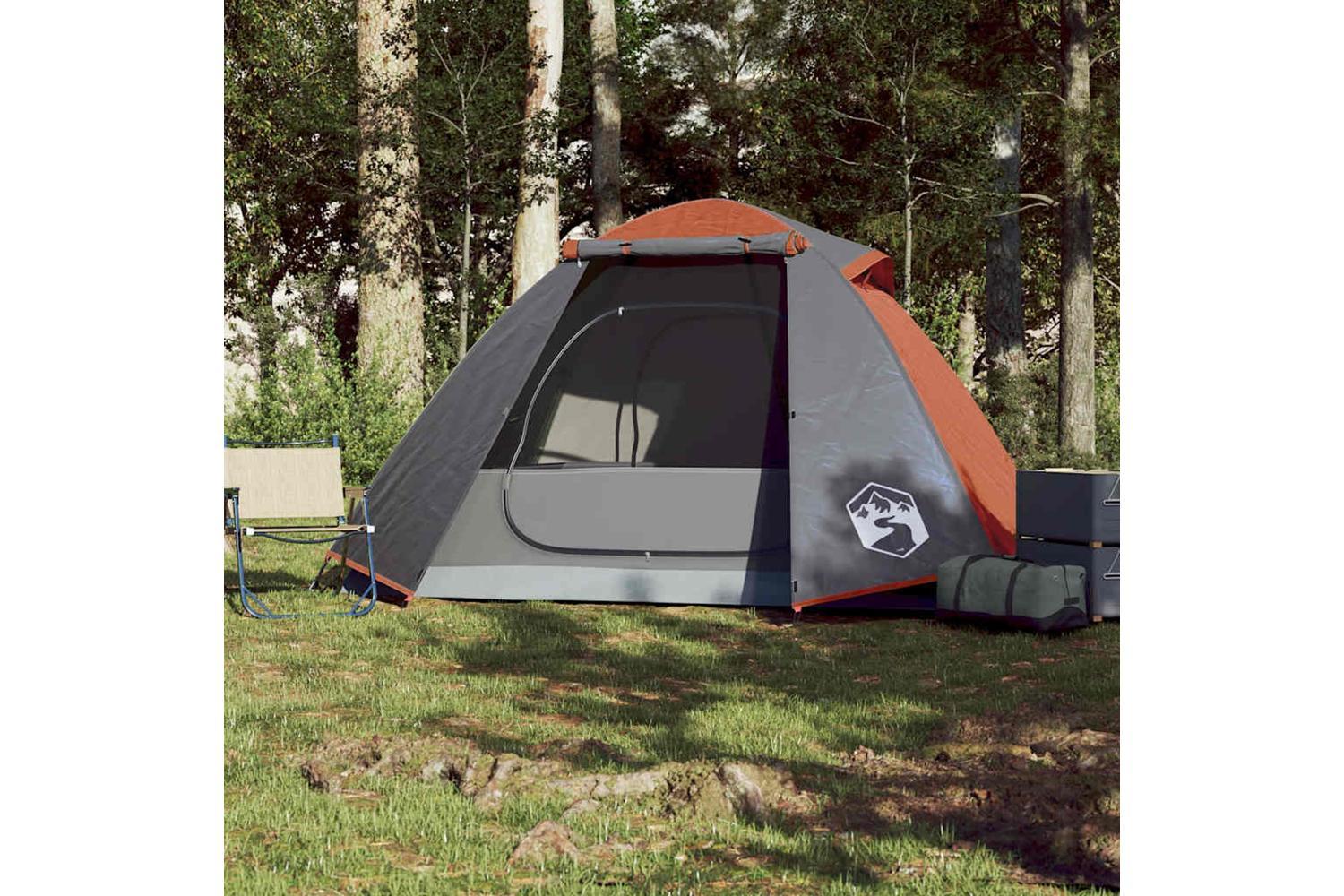 Vidaxl Camping Tent Dome 2-person Orange Waterproof-3