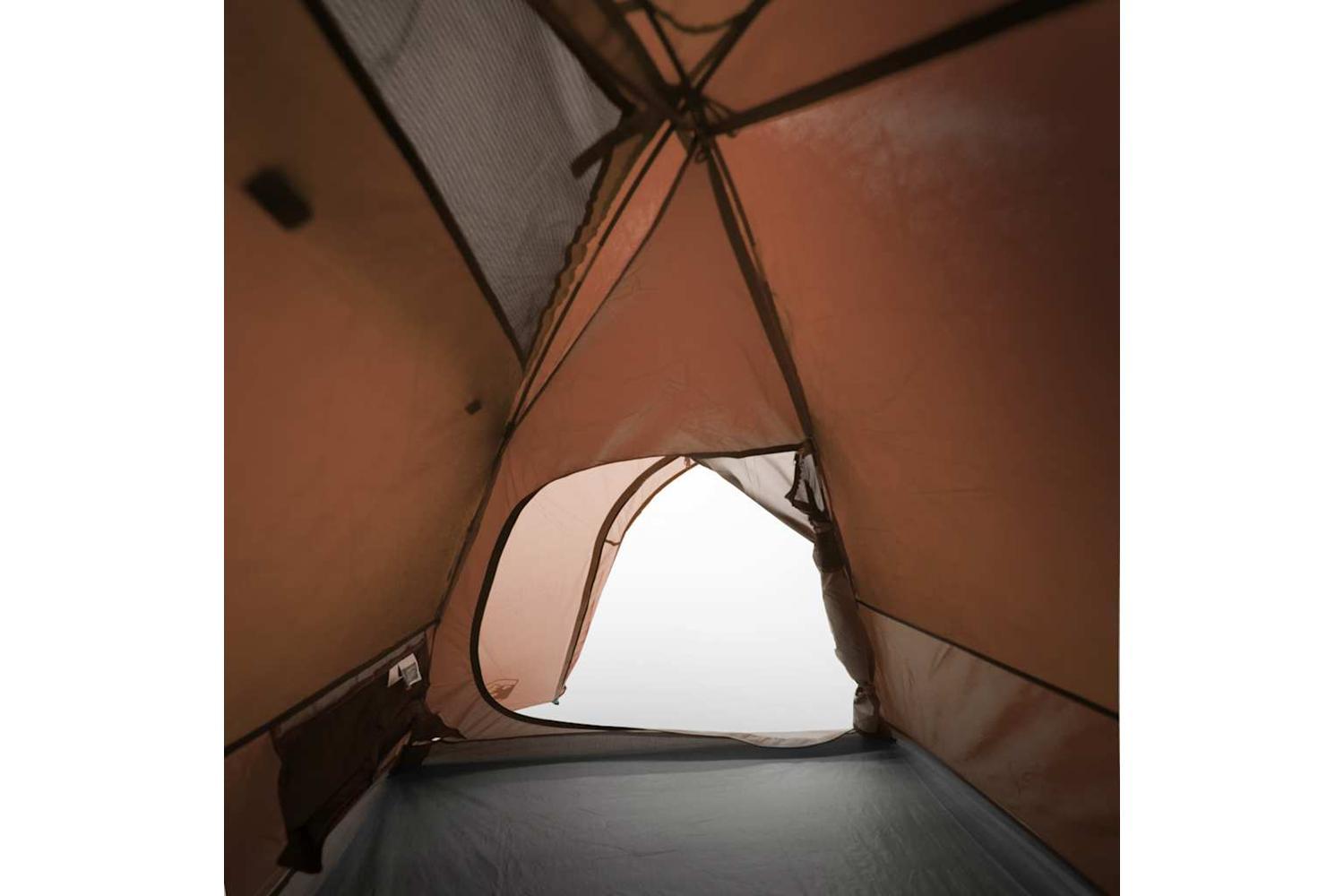 Vidaxl Camping Tent Dome 3-person Orange Waterproof-10