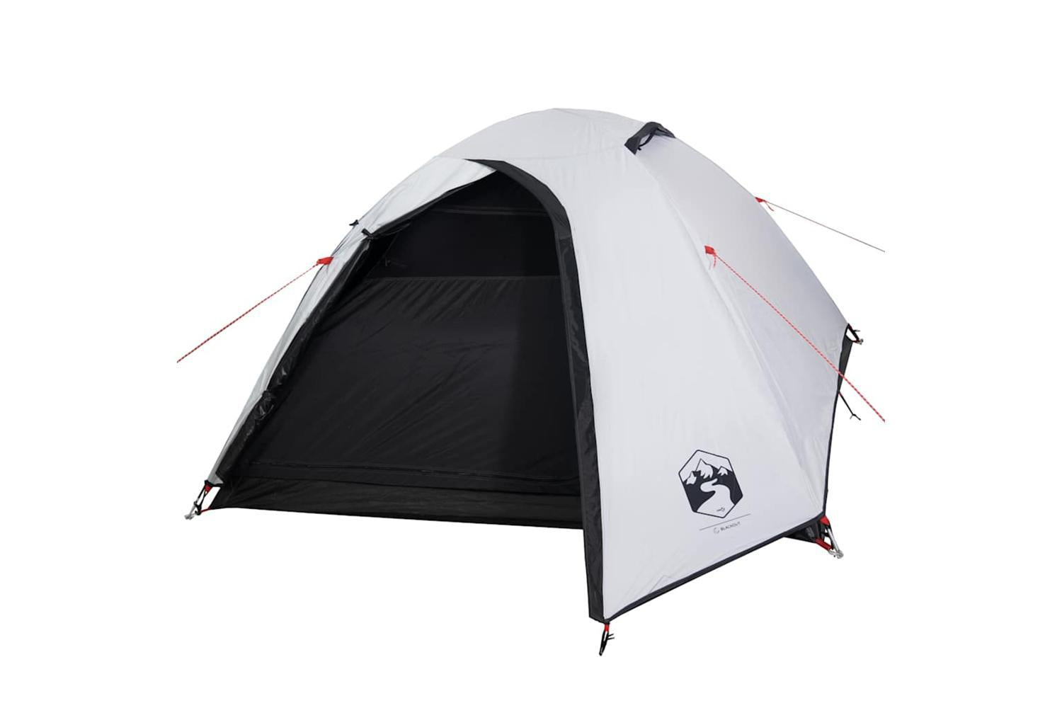 Vidaxl Camping Tent Dome 4-person White Blackout Fabric Waterproof-4