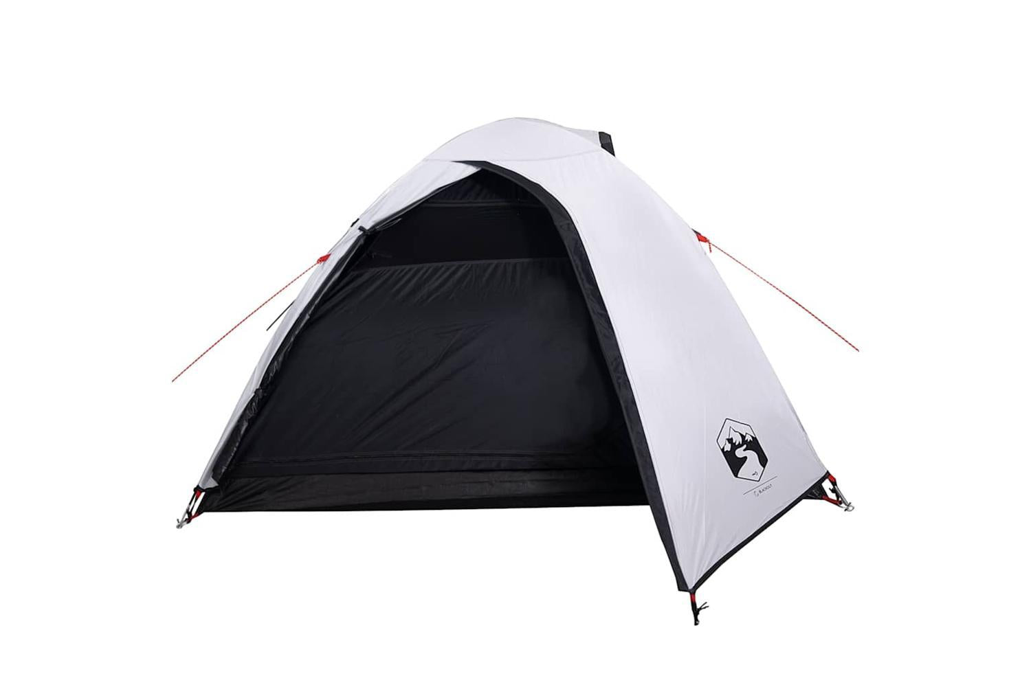 Vidaxl Camping Tent Dome 4-person White Blackout Fabric Waterproof-5