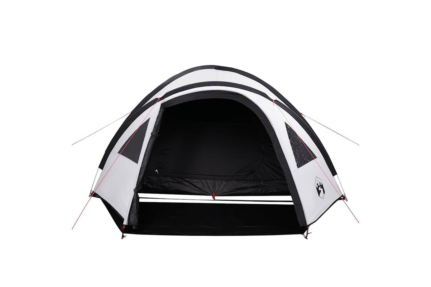 Vidaxl Camping Tent Dome 4-person White Blackout Fabric Waterproof-5