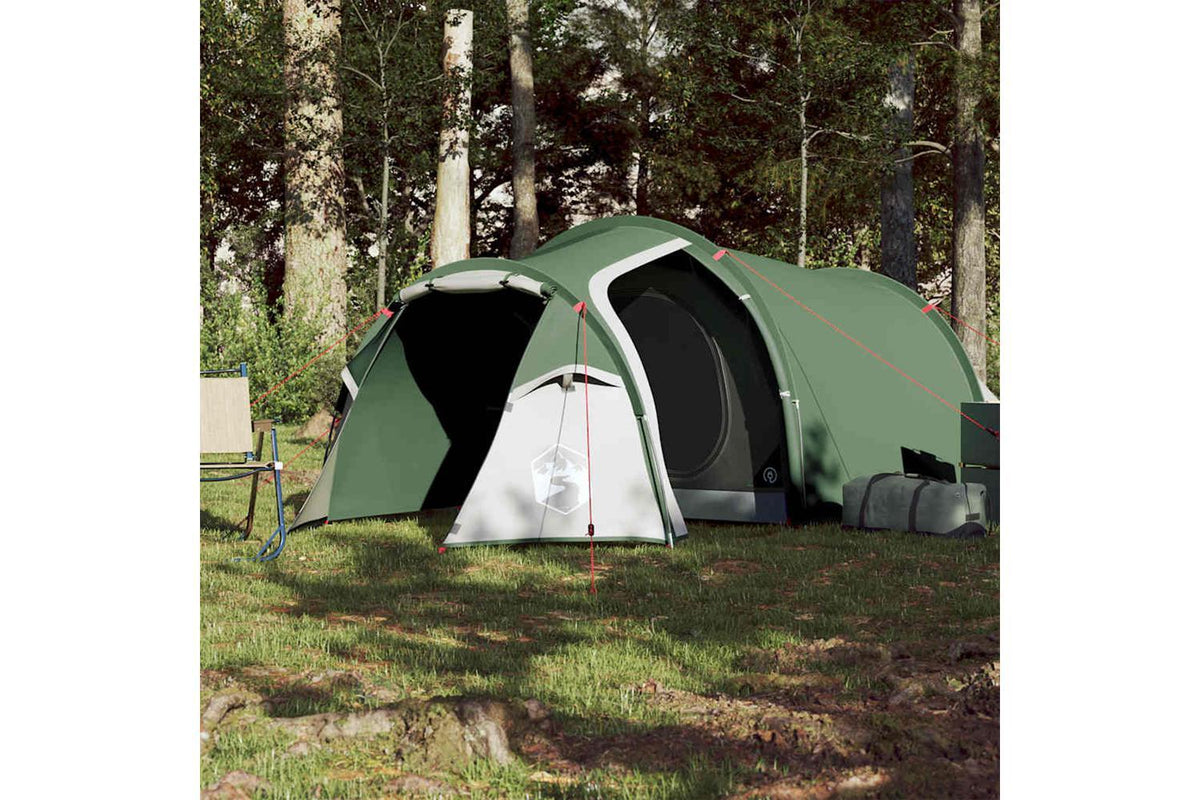 Vidaxl Camping Tent Tunnel 2-person Green Waterproof-3