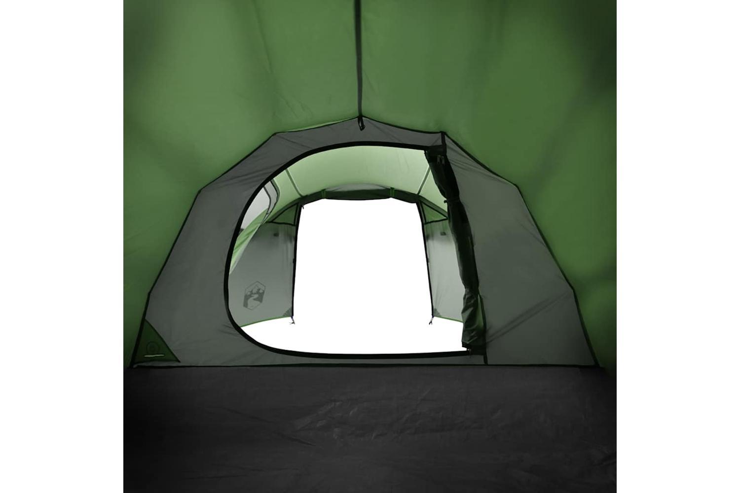 Vidaxl Camping Tent Tunnel 3-person Green Waterproof-9