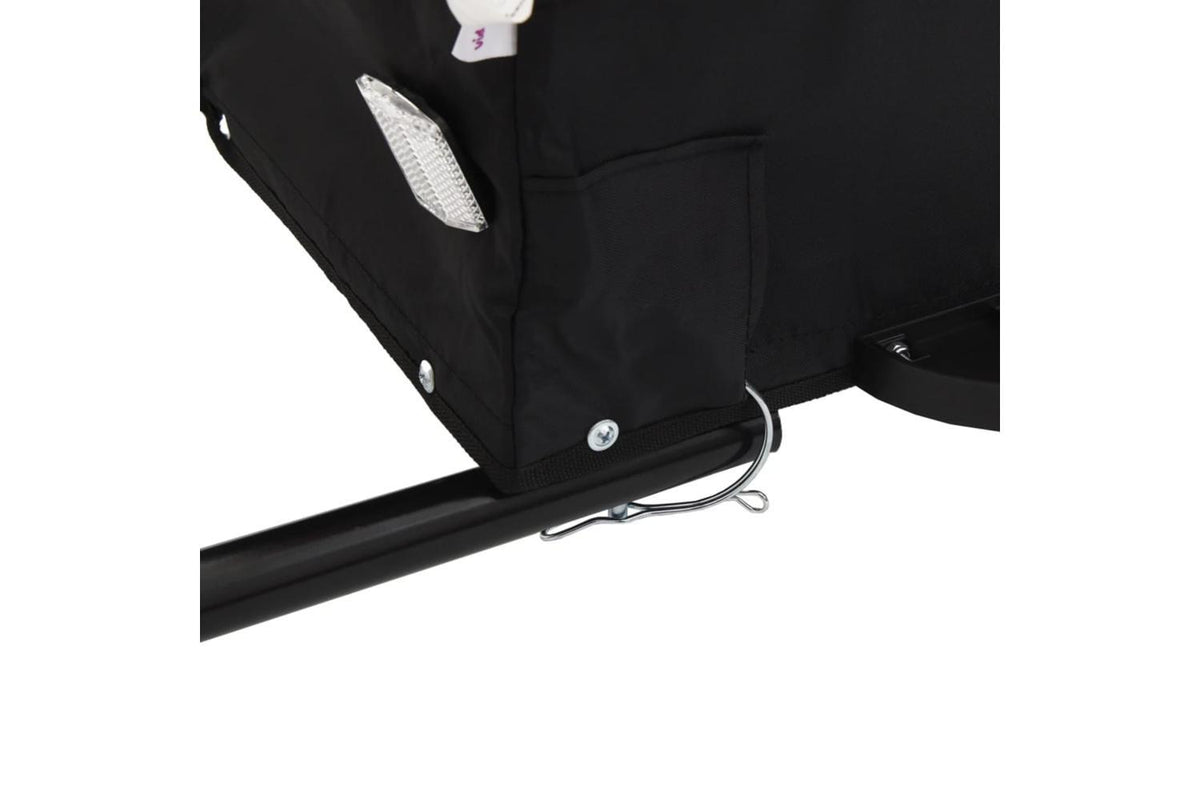 Vidaxl Bike Trailer Black And Orange 30 Kg Iron-10