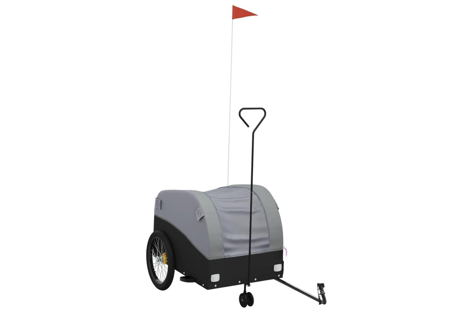 Vidaxl Bike Trailer Black And Grey 45 Kg Iron-2