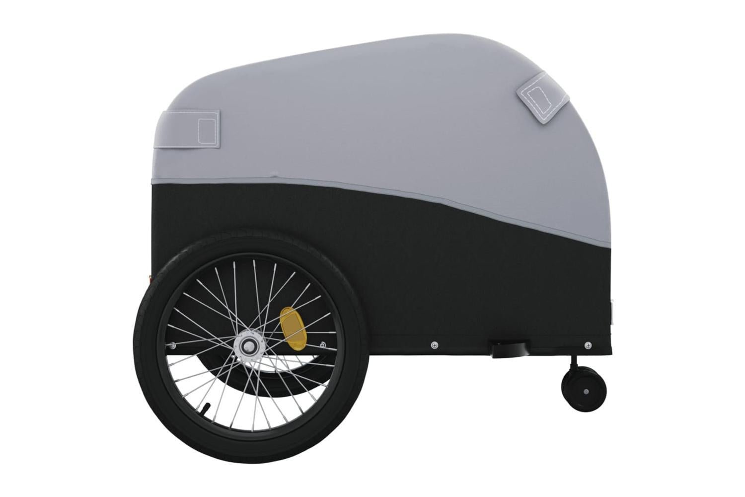 Vidaxl Bike Trailer Black And Grey 45 Kg Iron-7
