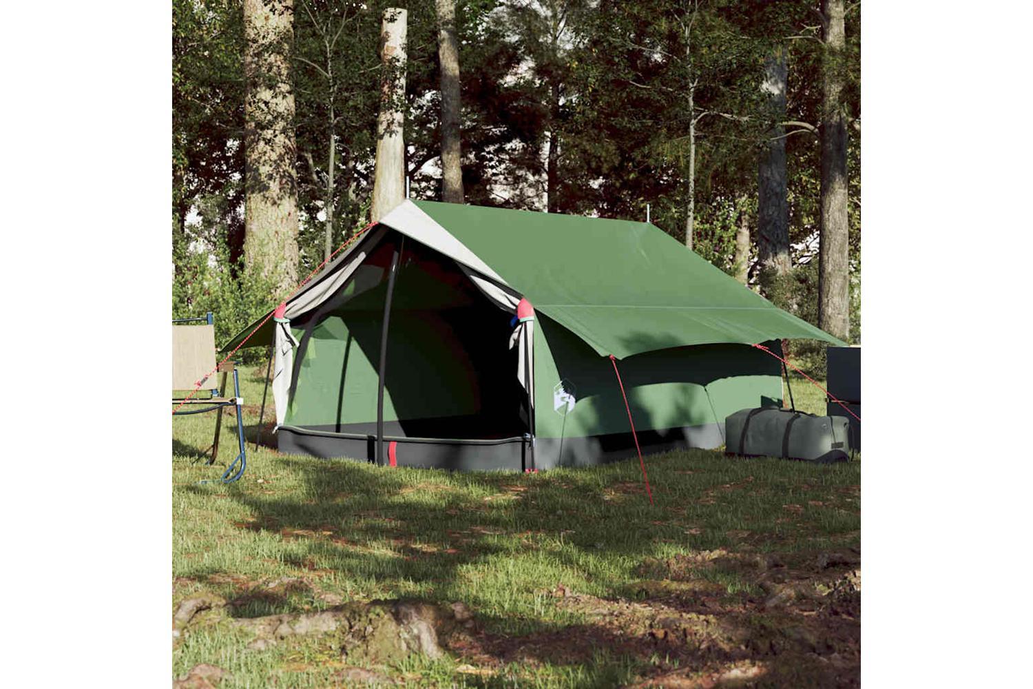 Vidaxl Camping Tent 2-person Green Waterproof-3