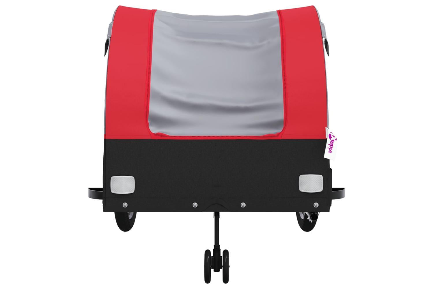 Vidaxl Bike Trailer Black And Red 45 Kg Iron-6